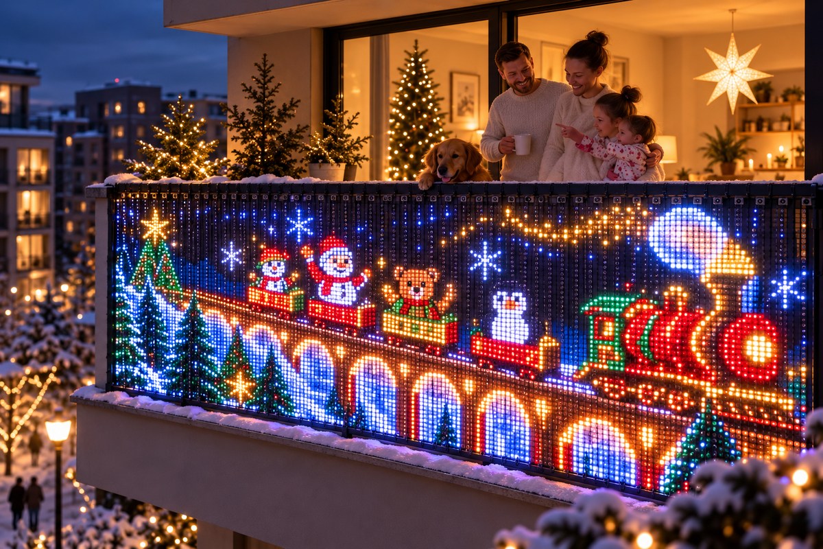 Festyra Rideau LED Pixel Animé — Balcon & Fenêtre