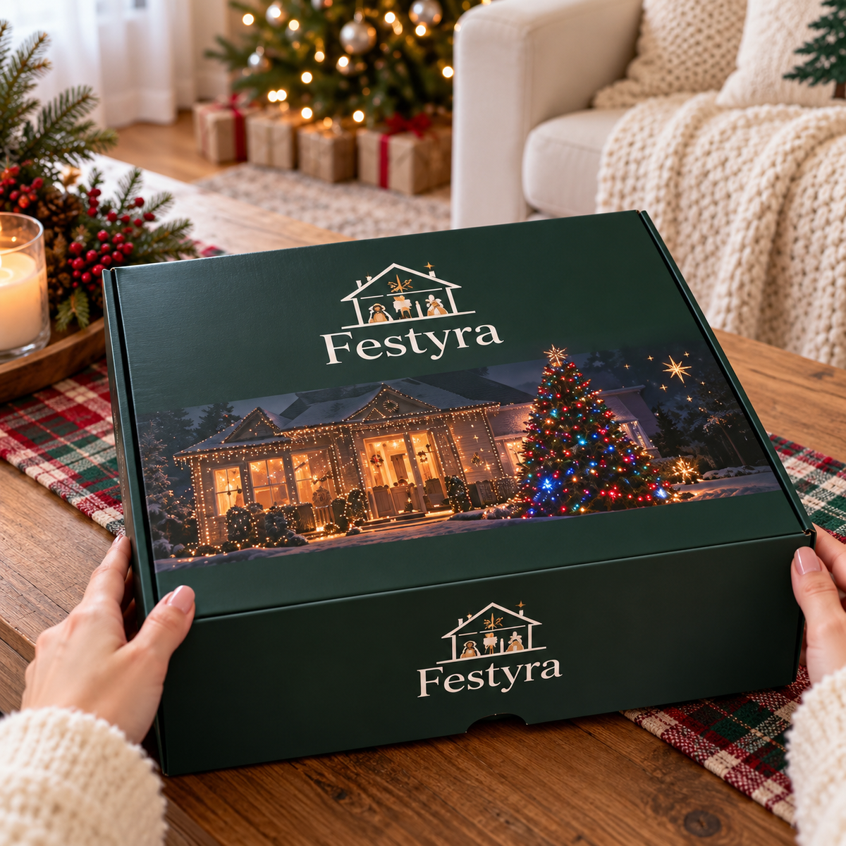 Rideau LED Festyra – contenu du kit